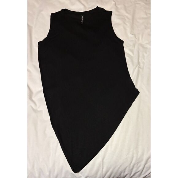 EUC Athleta Cloudright Restore Asymmetrical Hem Tank Top, Black, Sz. M - Picture 4 of 6
